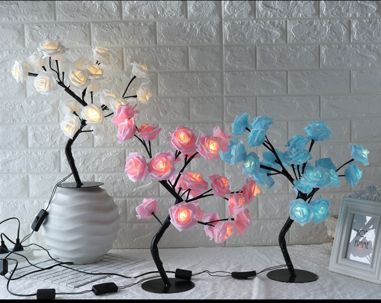Lampe LED “Arbre Fleuri™” – Lumière Décorative Romantique & Ambiance Zen