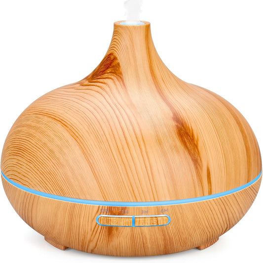 Diffuseur d’Huiles Essentielles Ultrasonique – Humidificateur & Aromathérapie Relaxante (LED + Brume Fine)