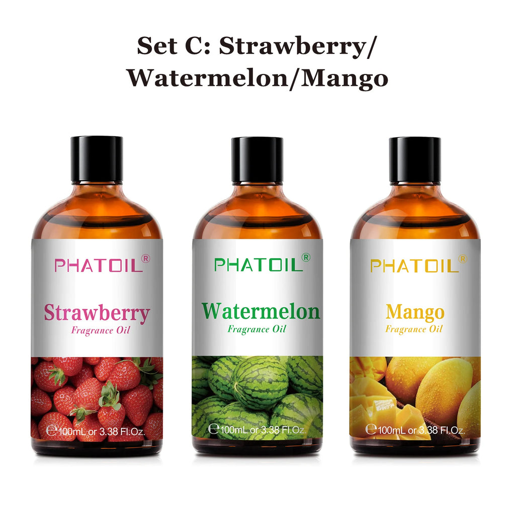 PHATOIL 100 ml – Huile Parfumée Naturelle pour Diffuseur | Senteurs Gourmandes & Fruitées