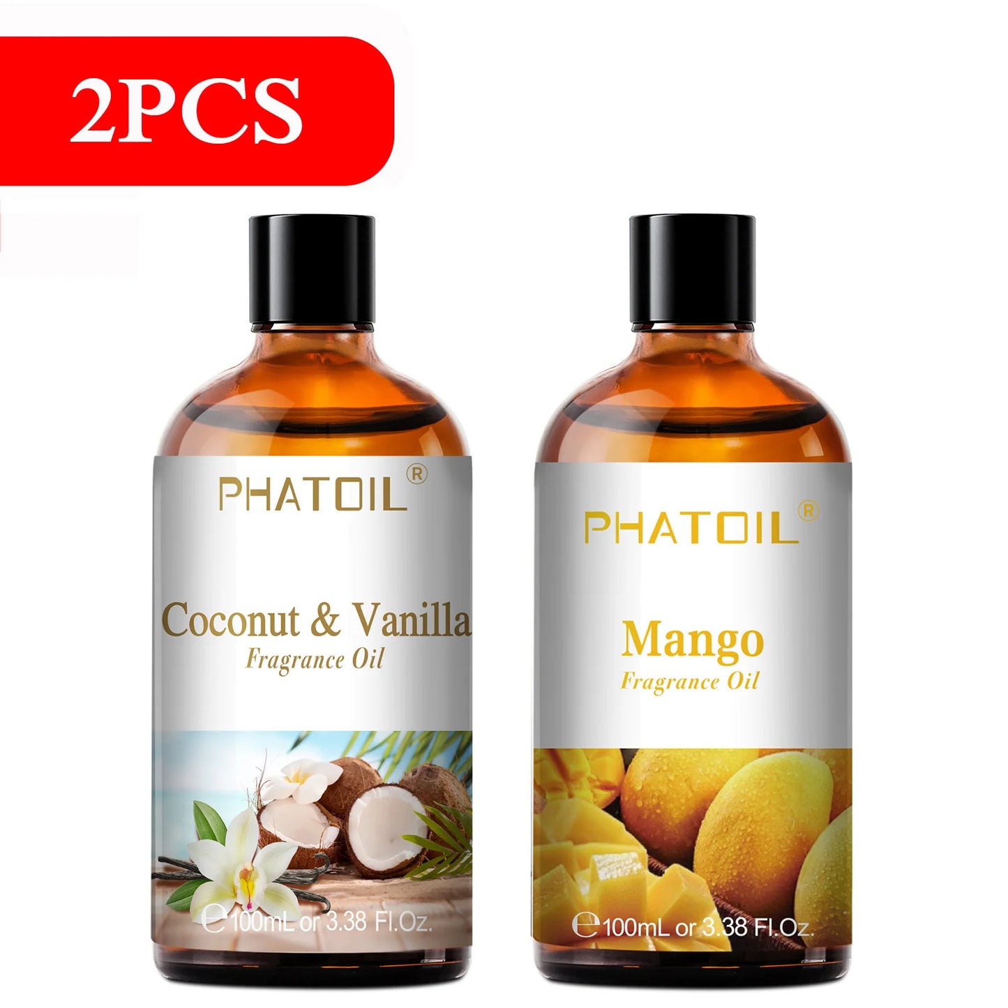PHATOIL 100 ml – Huile Parfumée Naturelle pour Diffuseur | Senteurs Gourmandes & Fruitées