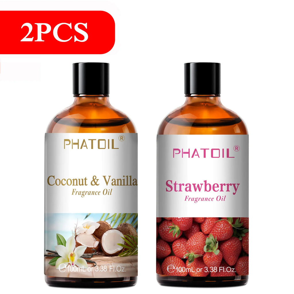 PHATOIL 100 ml – Huile Parfumée Naturelle pour Diffuseur | Senteurs Gourmandes & Fruitées
